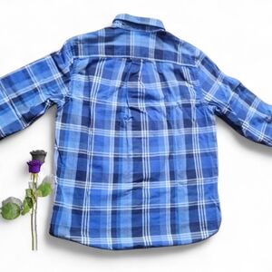 Polo Ralph Lauren Kids Blue Plaid Long Sleeve Shirt